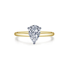 Load image into Gallery viewer, Pear-shaped Solitaire Engagement Ring-R0496CLT
