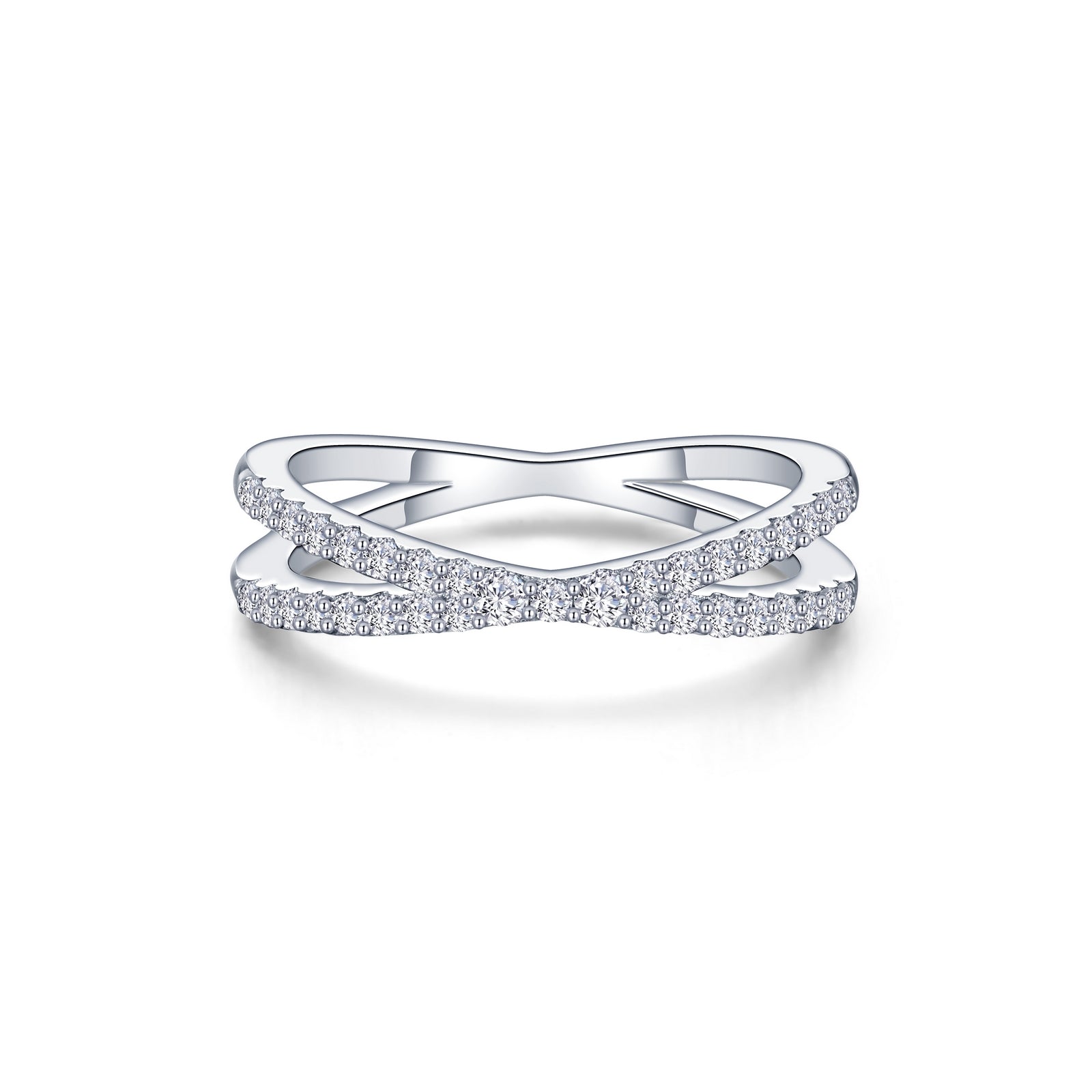 Simple Crisscross Ring-R0501CLP