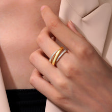 Load image into Gallery viewer, Two-Tone Wrap Ring-R0524CLT
