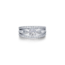 Load image into Gallery viewer, Criss-Cross Solitaire Ring-R0532CLP
