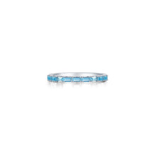 Load image into Gallery viewer, Baguette Half-Eternity Band-R0537BTP
