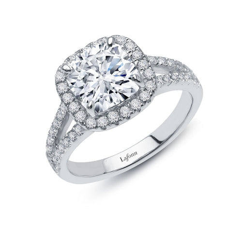 3.82 CTW Halo Engagement Ring-R2021CLP