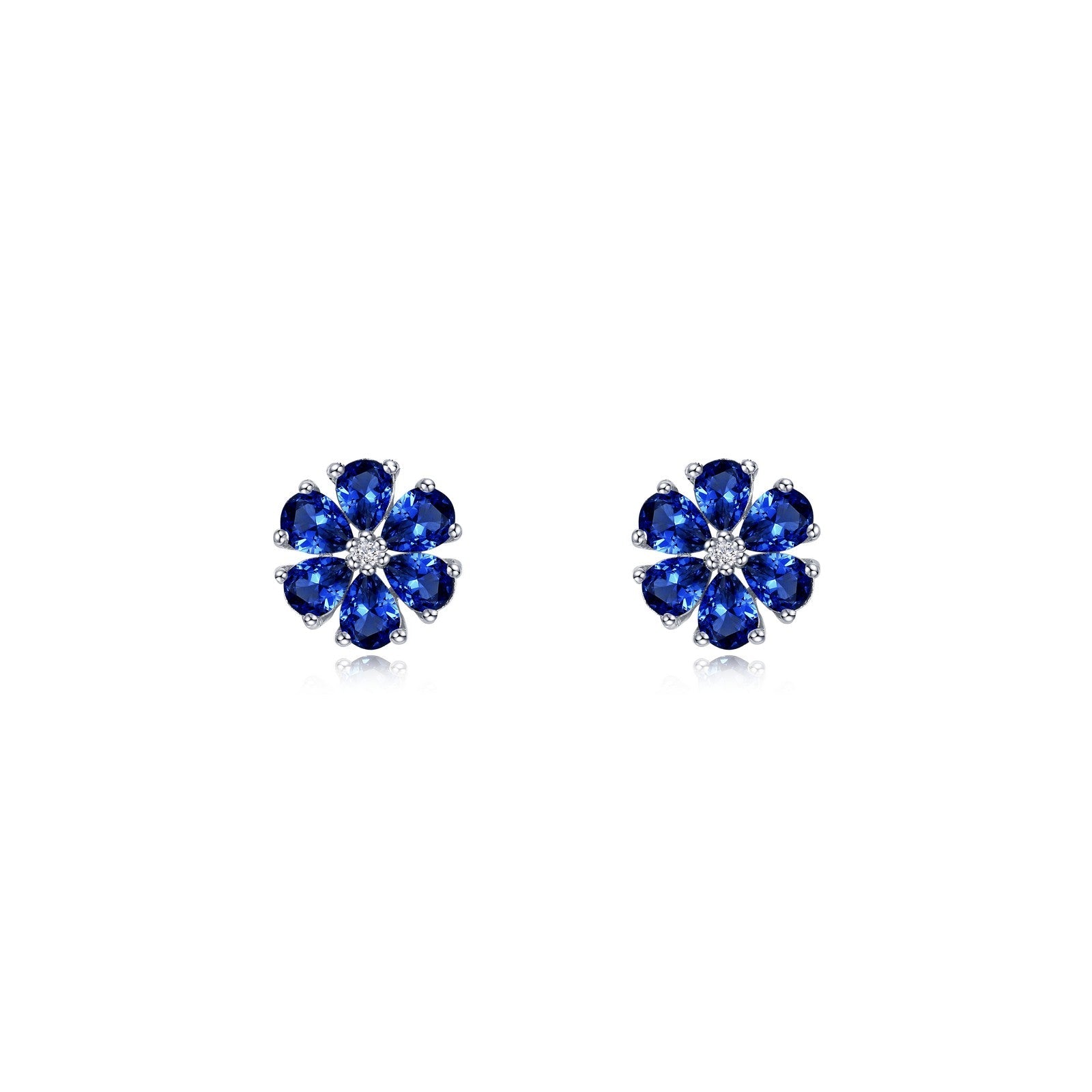 Lab grown sapphire earrings Clearance
