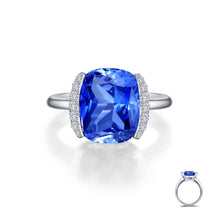 Load image into Gallery viewer, Fancy Lab-Grown Tanzanite Ring-SYR010TP
