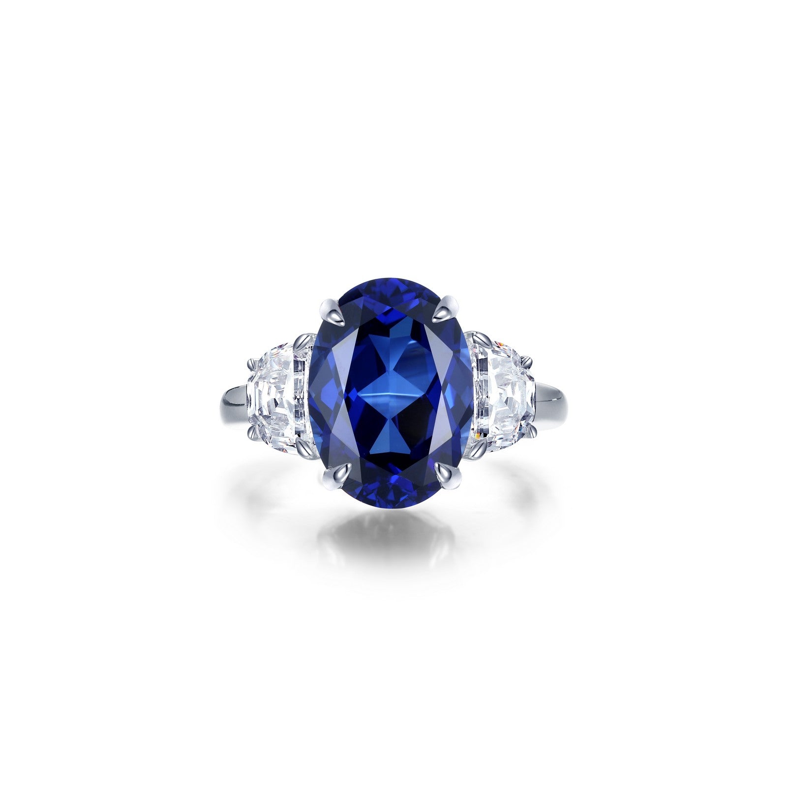 7 CTW Fancy Lab-Grown Sapphire Three-Stone Ring – Lafonn