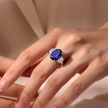 Load image into Gallery viewer, 9 CTW Fancy Lab-Grown Sapphire Three-Stone Ring-SYR024SP
