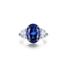 Load image into Gallery viewer, 7 CTW Fancy Lab-Grown Sapphire Three-Stone Ring-SYR024SP
