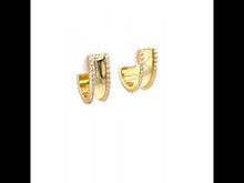 Load and play video in Gallery viewer, Charming Half Hoop Earrings-E0580CLG
