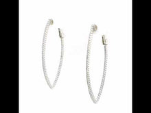 Load and play video in Gallery viewer, 15 mm x 55 mm Hoop Earrings-E3001CLP
