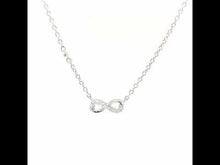 Load and play video in Gallery viewer, 0.36 CTW Infinity Necklace-N0226CLP
