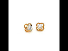 Load and play video in Gallery viewer, 1 CTW Solitaire Stud Earrings-E0107CLG
