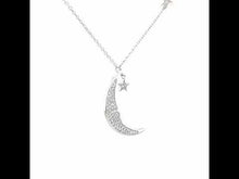Load and play video in Gallery viewer, Moon &amp; Star Necklace-9N079CLP

