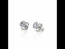 Load and play video in Gallery viewer, March Birthstone Earrings-BE001AQP
