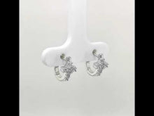 Load and play video in Gallery viewer, Dainty Cross Huggie Earrings-E0418CLP

