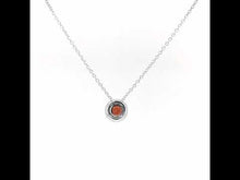 Load and play video in Gallery viewer, January Birthstone Necklace-BN001GNP
