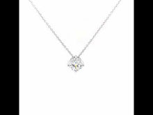 Load and play video in Gallery viewer, 1.25 CTW Solitaire Necklace-N0174CLP
