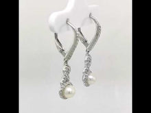 Load and play video in Gallery viewer, Cultured Freshwater Pearl Earrings-E0196CLP
