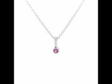 Load and play video in Gallery viewer, October Birthstone Love Pendant-BP002TMP
