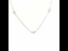 Load and play video in Gallery viewer, 0.73 CTW Station Necklace-N0219CLP
