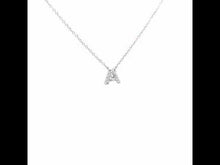 Load and play video in Gallery viewer, Letter A Pendant Necklace-9N081CLP

