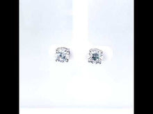 Load and play video in Gallery viewer, 3 CTW Solitaire Stud Earrings-E0561CLP
