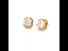 Load and play video in Gallery viewer, 2.5 CTW Solitaire Stud Earrings-E0109CLG
