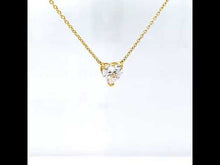 Load and play video in Gallery viewer, Heart Solitaire Necklace-N0277CLG
