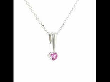 Load and play video in Gallery viewer, October Birthstone Love Pendant-BP004TMP
