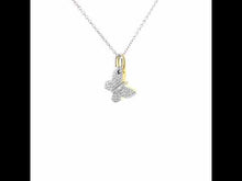 Load and play video in Gallery viewer, Butterfly Shadow Charm Necklace-P0238CLT
