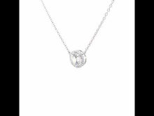 Load and play video in Gallery viewer, 1.23 CTW Halo Necklace-N0038CLP
