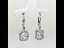 Load and play video in Gallery viewer, Leverback Halo Earrings-E0413CLP
