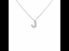Load and play video in Gallery viewer, Letter J Pendant Necklace-9N090CLP
