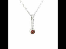 Load and play video in Gallery viewer, January Birthstone Love Pendant-BP003GNP
