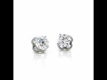 Load and play video in Gallery viewer, 3.50 CTW Solitaire Stud Earrings-E0258CLP
