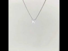 Load and play video in Gallery viewer, Frameless Solitaire Necklace-N0090CLP
