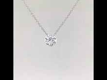 Load and play video in Gallery viewer, Frameless Solitaire Necklace-N0076CLP
