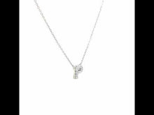 Load and play video in Gallery viewer, Letter P Pendant Necklace-9N096CLP

