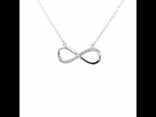 Load and play video in Gallery viewer, 0.24 CTW Infinity Necklace-N2013CLP
