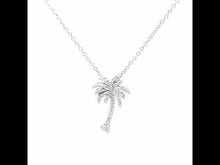 Load and play video in Gallery viewer, Tropical Palm Tree Necklace-N0160CLP
