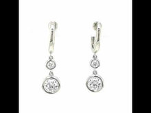 Load and play video in Gallery viewer, Bezel-Set Drop Earrings-E0467CLP
