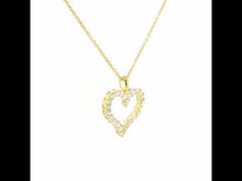 Load and play video in Gallery viewer, Open Heart Pendant Necklace-P0146CLG
