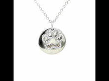 Load and play video in Gallery viewer, Paw Print Disc Necklace-LV001CLP
