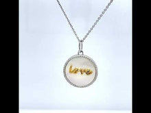 Load and play video in Gallery viewer, Mother of Pearl Love Necklace-P0287PLT
