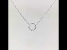 Load and play video in Gallery viewer, 0.41 CTW Open Circle Necklace-N0186CLP
