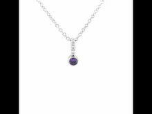Load and play video in Gallery viewer, February Birthstone Love Pendant-BP002AMP
