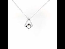 Load and play video in Gallery viewer, Trapeze Solitaire Pendant Necklace-P0201CLP
