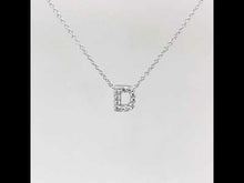 Load and play video in Gallery viewer, Letter D Pendant Necklace-9N084CLP
