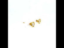 Load and play video in Gallery viewer, 1 CTW Solitaire Stud Earrings-E0581CLG

