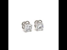 Load and play video in Gallery viewer, 4 CTW Solitaire Stud Earrings-E0110CLP
