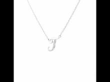 Load and play video in Gallery viewer, Letter T Pendant Necklace-9N075CLP
